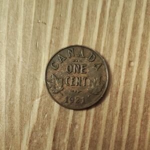 1921 Canada One Cent Coin